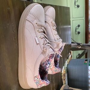 BOBS from Skechers Women's Sneakers in Blush with Floral Interior
